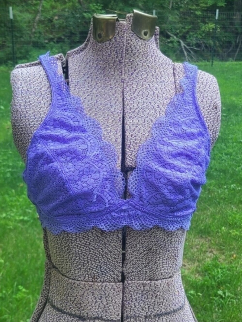 Ambrielle Purple Wireless Bralette Size Large/7